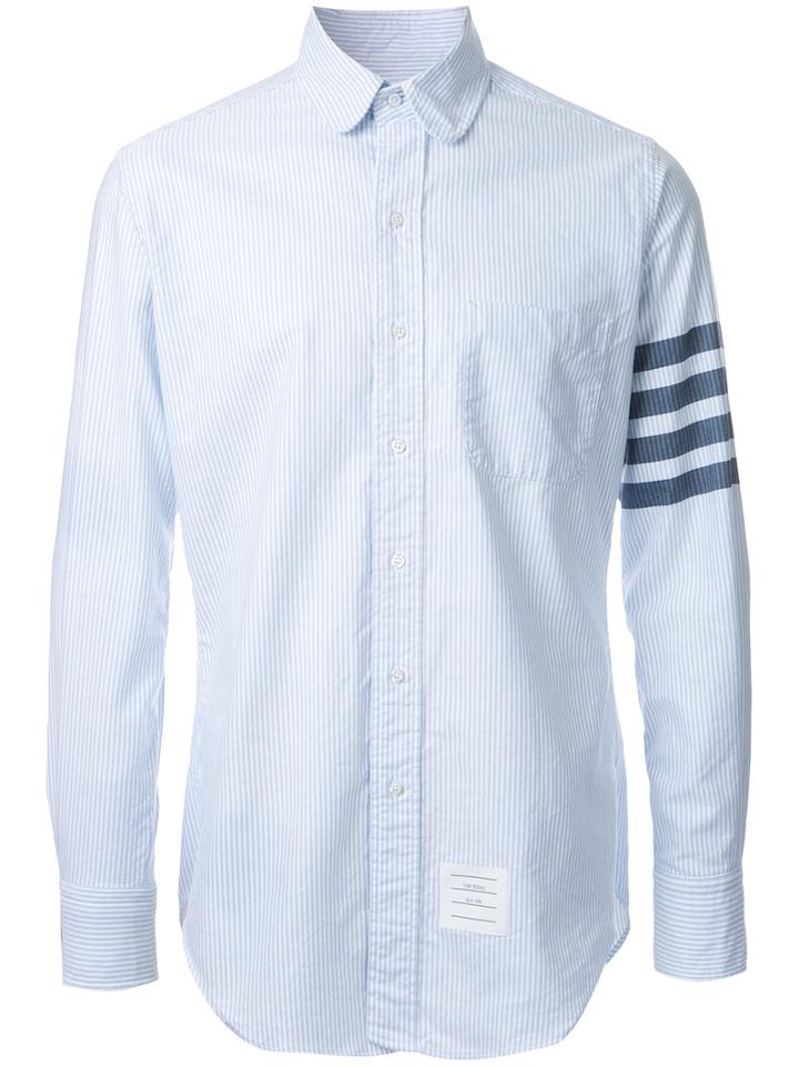 Thom Browne - Striped Sleeve Shirt - Men - Cotton - 3, White, Cotton