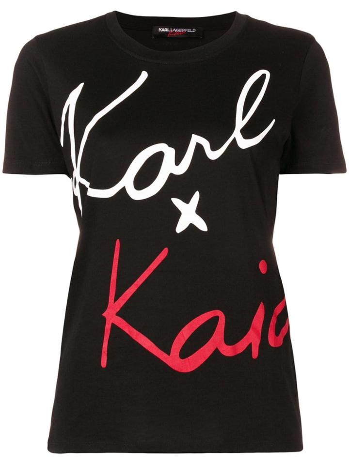 Karl Lagerfeld Karl X Kaia T-shirt - Black