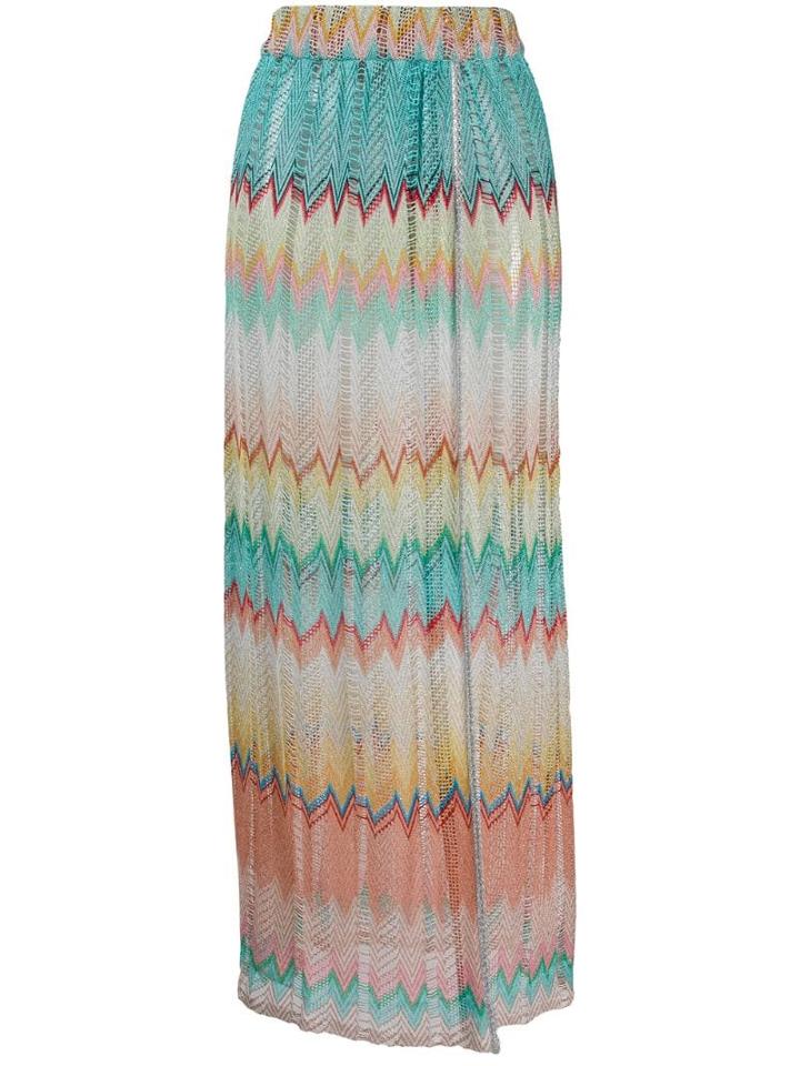 Missoni Mare Zigzag Knit Skirt - Blue