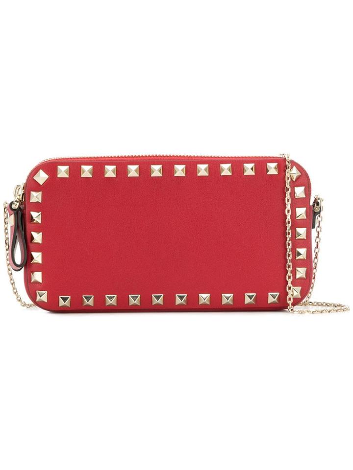 Valentino Valentino Garavani Rockstud Continental Purse - Red