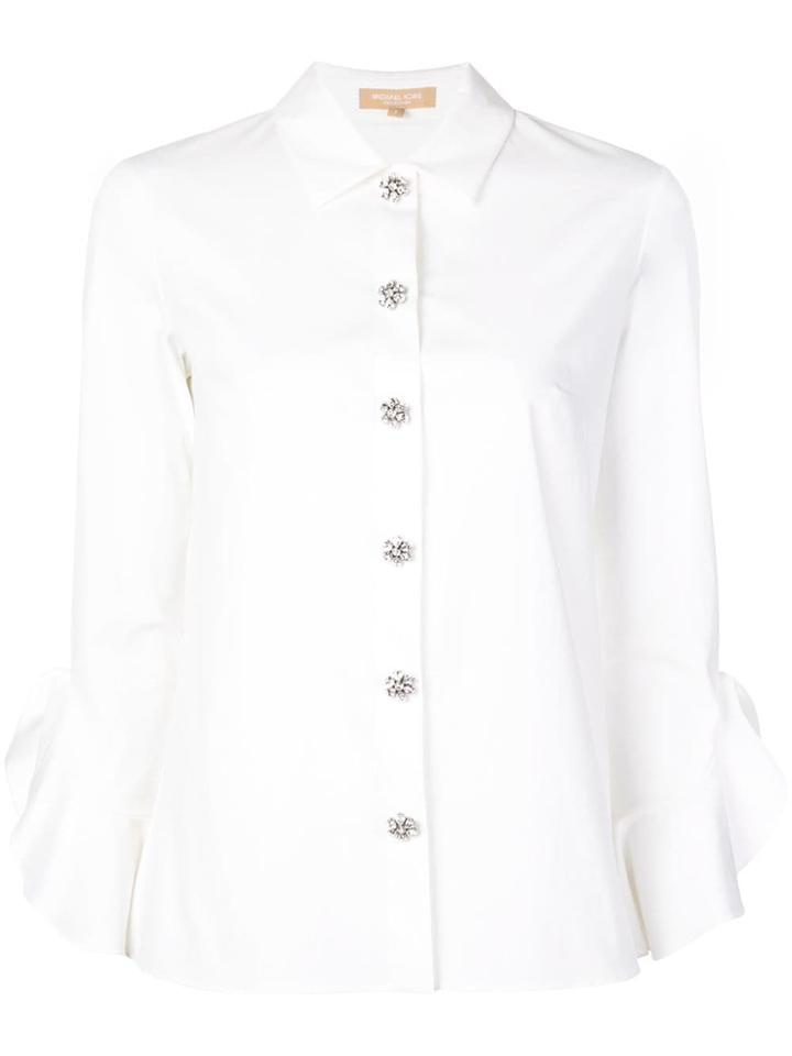 Michael Kors Collection Flared Sleeve Shirt - White