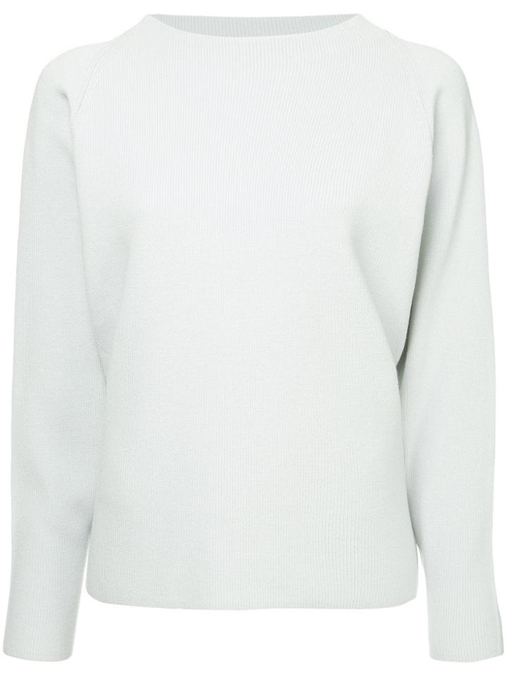 Des Prés Long-sleeve Fitted Sweater - Grey