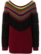 I'm Isola Marras Fringed Jumper - Red