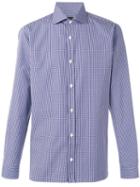 Z Zegna - Checked Shirt - Men - Cotton - 42, Blue, Cotton