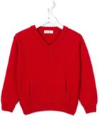 Amaia V-neck Jumper, Boy's, Size: 6 Yrs, Red