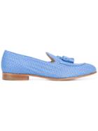 Fratelli Rossetti Woven Tassel Loafers - Blue