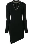 Philipp Plein Studded Asymmetric Dress - Black