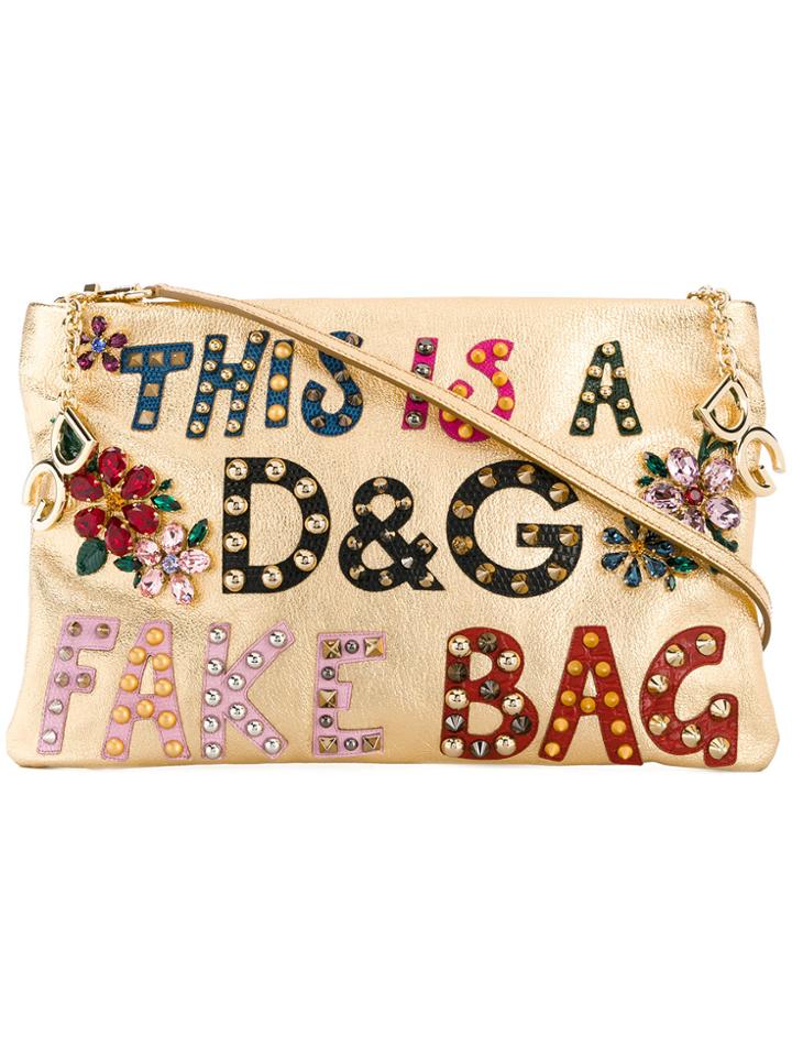 Dolce & Gabbana Cleo Clutch - Metallic