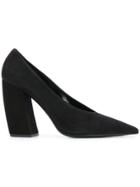 Prada Slanted Heel Pumps - Black