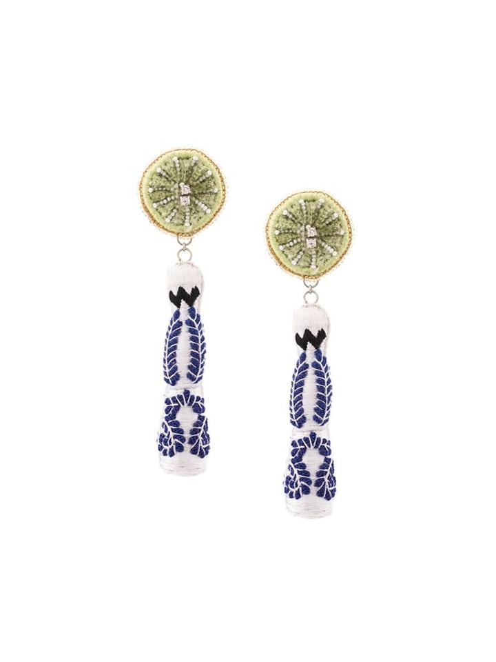 Mignonne Gavigan Tequila Bottle Earrings - Green