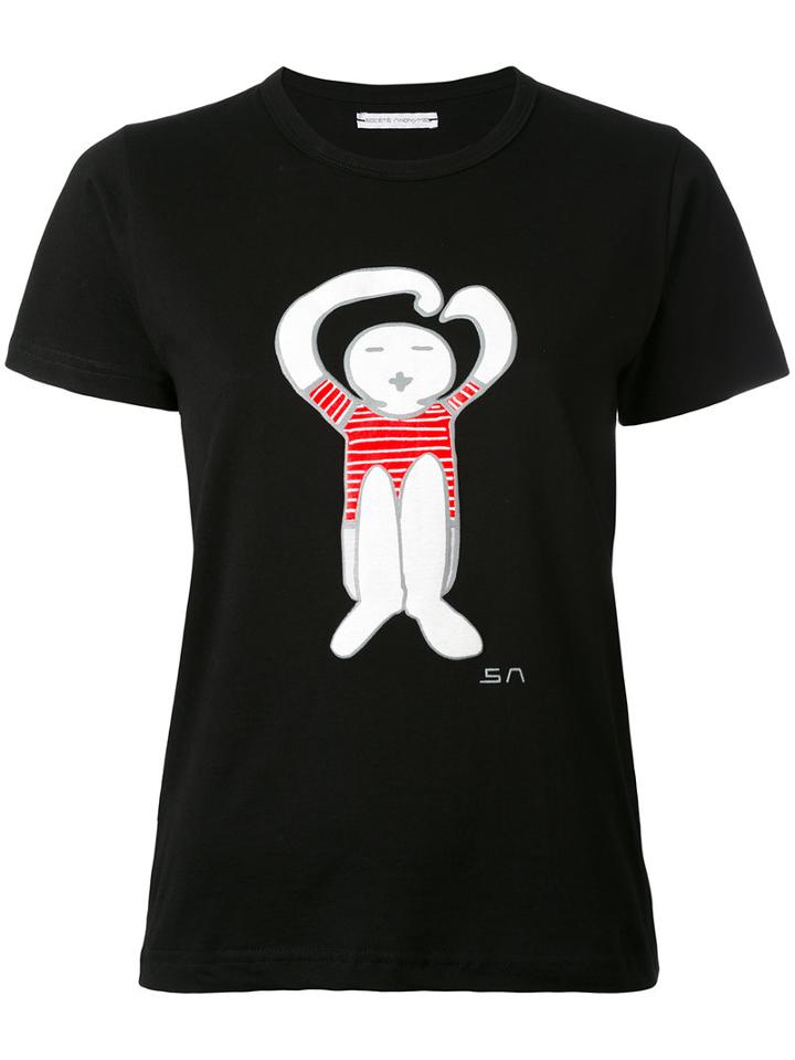 Société Anonyme - Hug Logo T-shirt - Women - Cotton - S, Black, Cotton