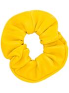 Manokhi Leather Scrunchie - Yellow