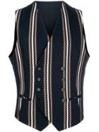 Tagliatore Klaus Double Breasted Waistcoat - Black