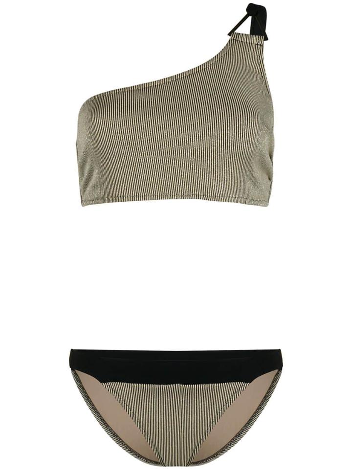 Zeus+dione Demeter One-shoulder Bikini Set - Gold