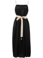 Joseph Belted Long Dress - Black