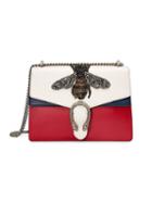 Gucci - Dionysus Embroidered Leather Shoulder Bag - Women - Leather/metal/microfibre - One Size, Women's, White, Leather/metal/microfibre