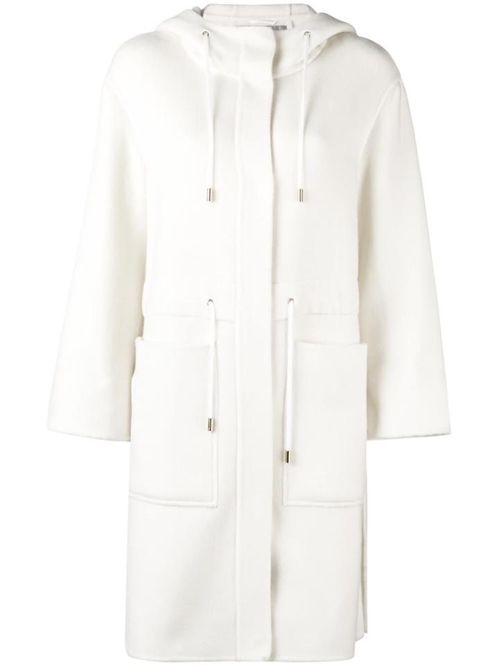 Herno Hooded Coat - White