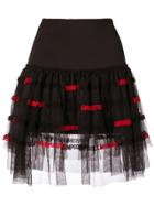 Pinko Tulle Panel Skirt - Black