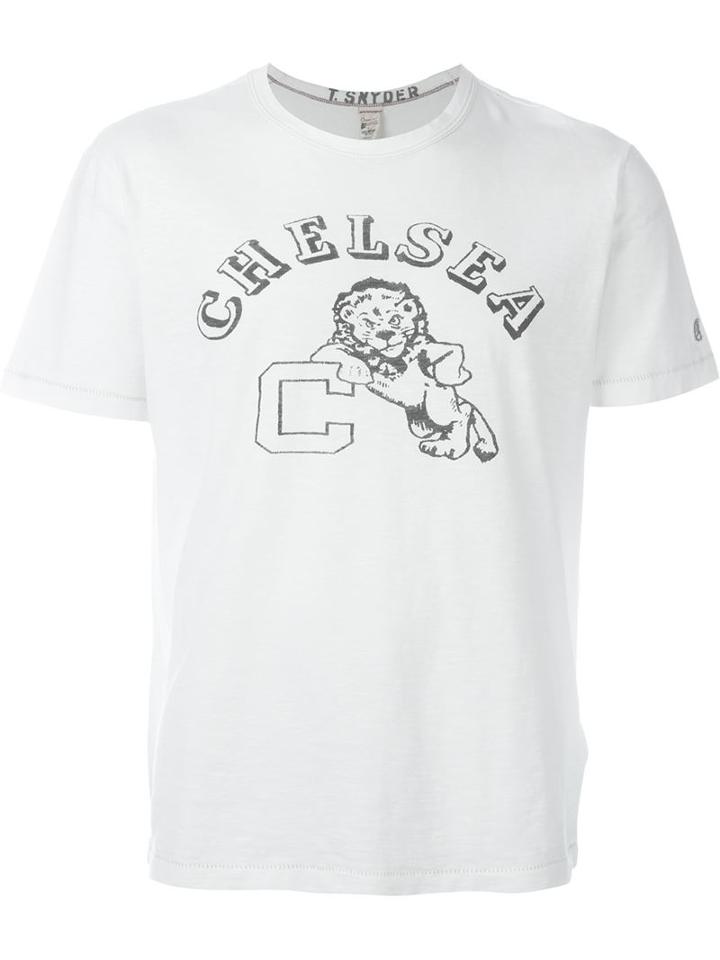 Champion College Print T-shirt, Men's, Size: Xl, White, Cotton