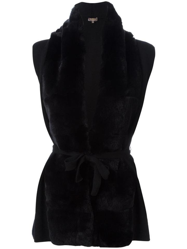 N.peal Cashmere Belted Cardigan - Black