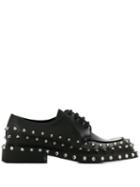 Prada Lace-up Studded Shoes - Black