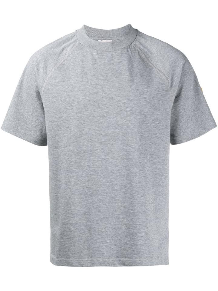 Moncler X Off-white Striped Back T-shirt, Men's, Size: Small, Grey, Cotton
