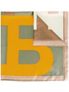 Bally B Print Scarf, Women's, Nude/neutrals, Silk