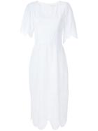 Olympiah Nielle Laise Midi Dress - White