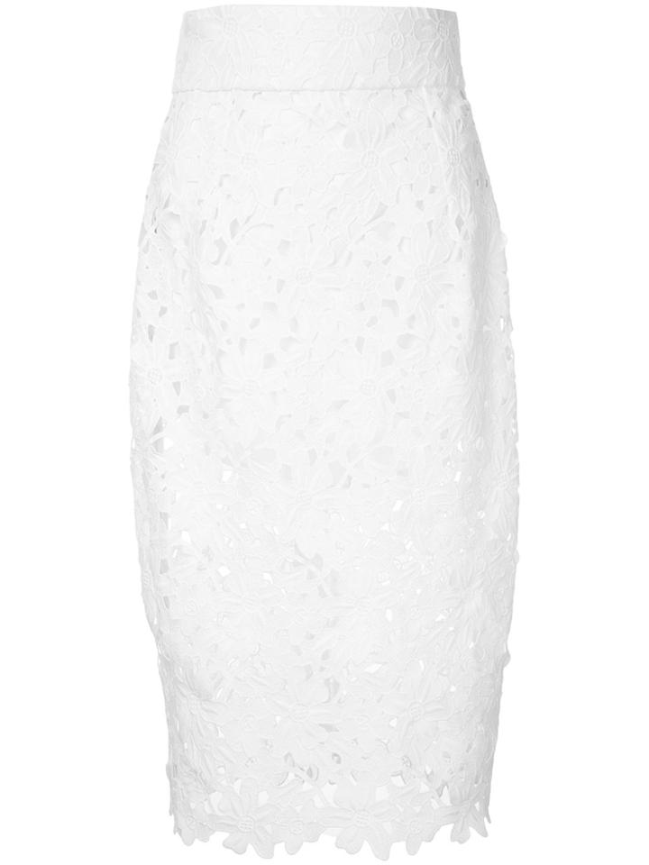 Bambah Lace Mermaid Skirt - White