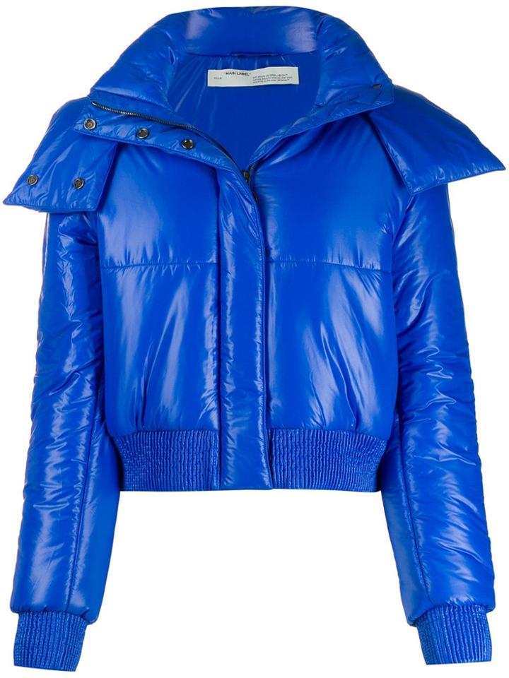 Off-white Arrows Logo Puffer Jacket - Blue