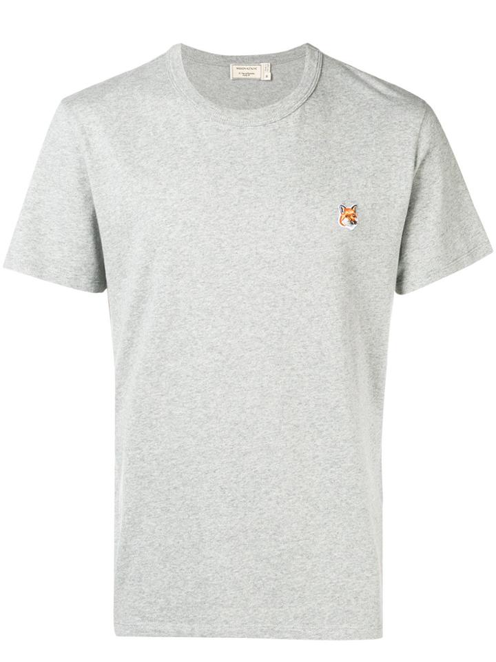 Maison Kitsuné Crew Neck Crest T-shirt - Grey