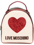 Love Moschino Glittered Heart Backpack - Black