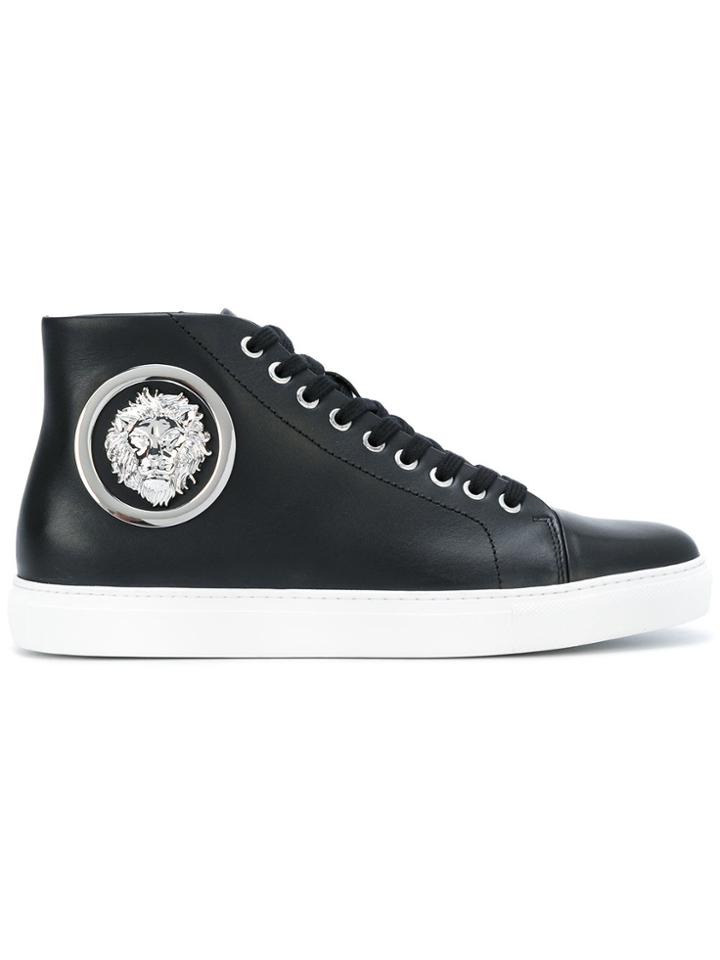 Versus Logo Stud Lace Up Shoes - Black