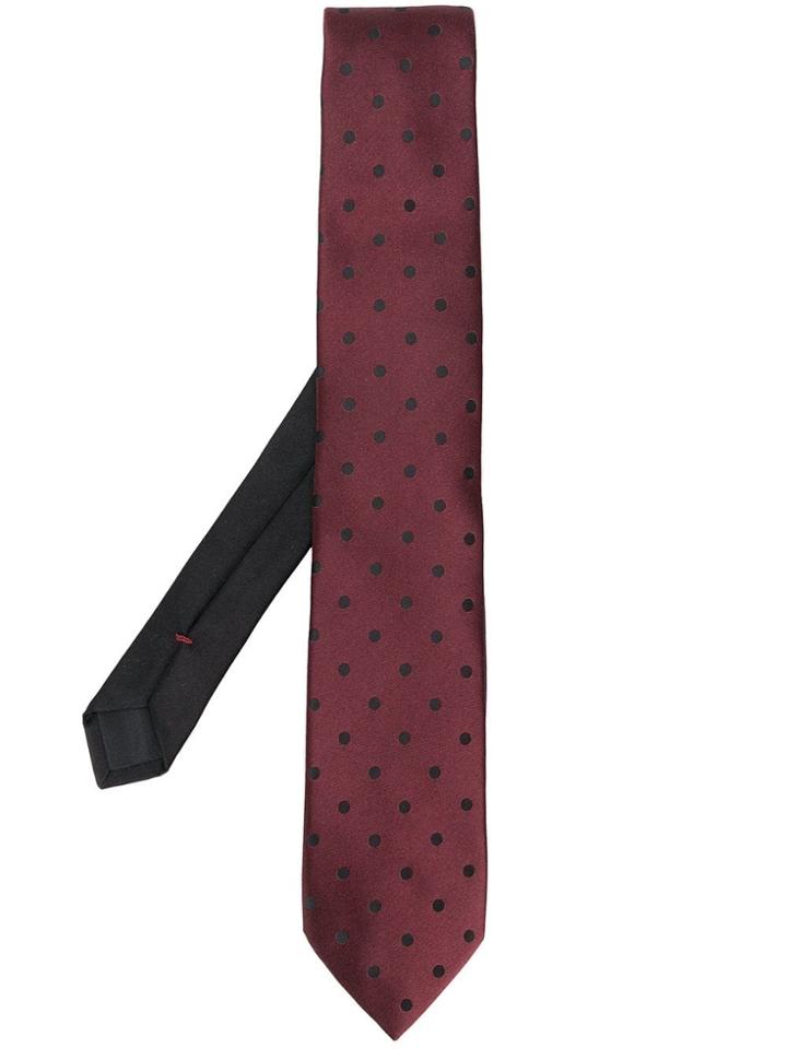 Prada Polka Dot Tie - Red