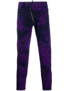 Dsquared2 Tie-dye Zip Jeans - Purple