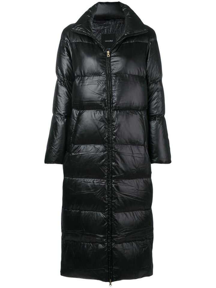 Duvetica Padded Long Coat - Black