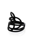 Repossi 18k Black Gold Ligne C Layered Ring