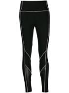 Karl Lagerfeld Contrast Stitch Leggings - Black