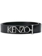 Kenzo Logo Buckle Belt - Black