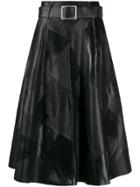 Golden Goose Minageshi Patchwork Midi Skirt - Black