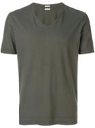 Massimo Alba V-neck T-shirt - Grey