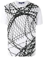 Junya Watanabe Comme Des Garçons Man - Wire Print T-shirt - Men - Cotton - M, White, Cotton