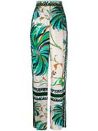 Emilio Pucci Floral Print Straight Trousers