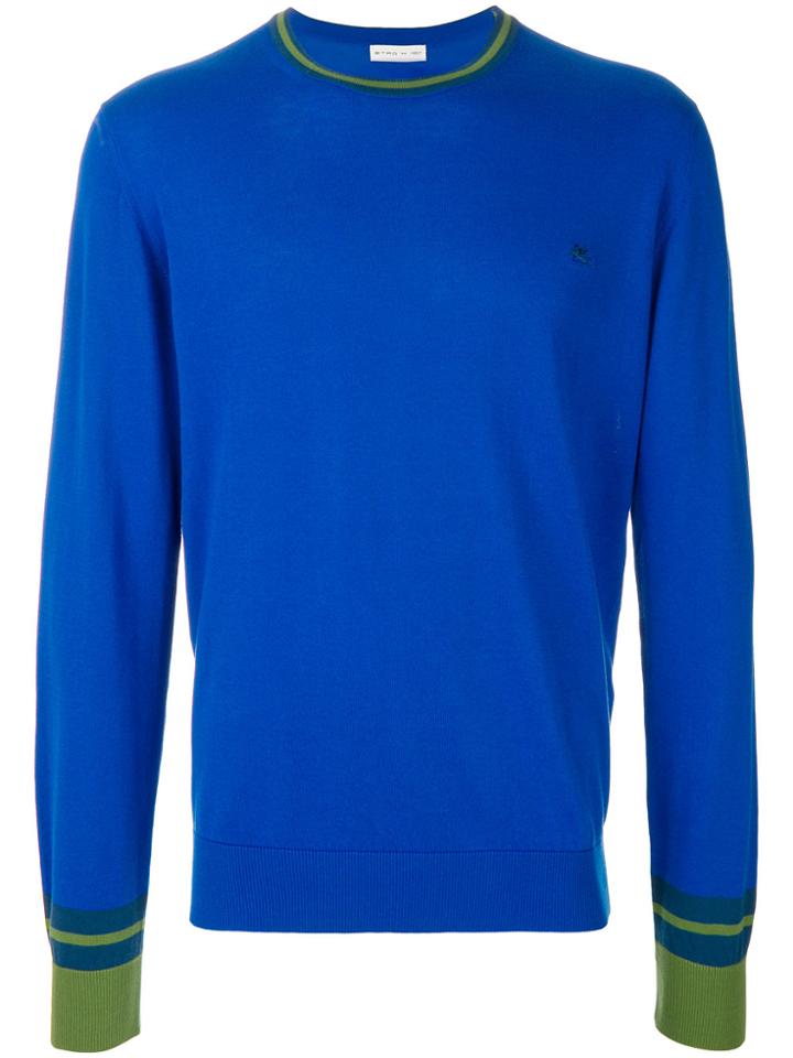 Etro Slim Fit Sweater - Blue