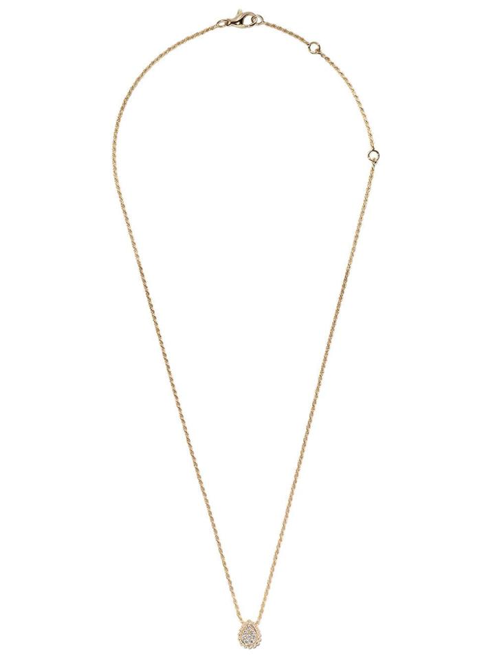 Boucheron 18kt Yellow Gold Serpent Bohème Diamond Xs Motif Pendant