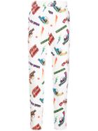 Hysteric Glamour Print Fitted Trousers - White