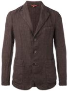Barena Front Pocket Blazer, Men's, Size: 46, Brown, Cotton/linen/flax/polyester