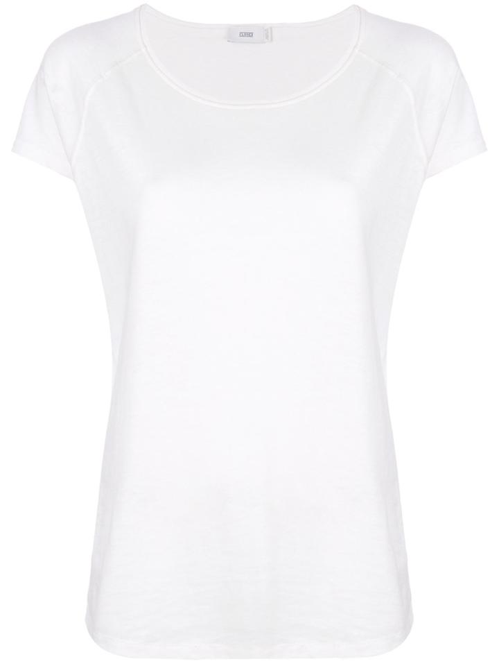 Closed Cap Sleeve T-shirt - White
