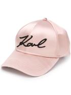 Karl Lagerfeld Signature Cap - Pink