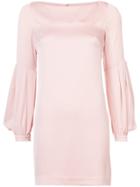 Milly Flared Sleeves Dress - Pink & Purple